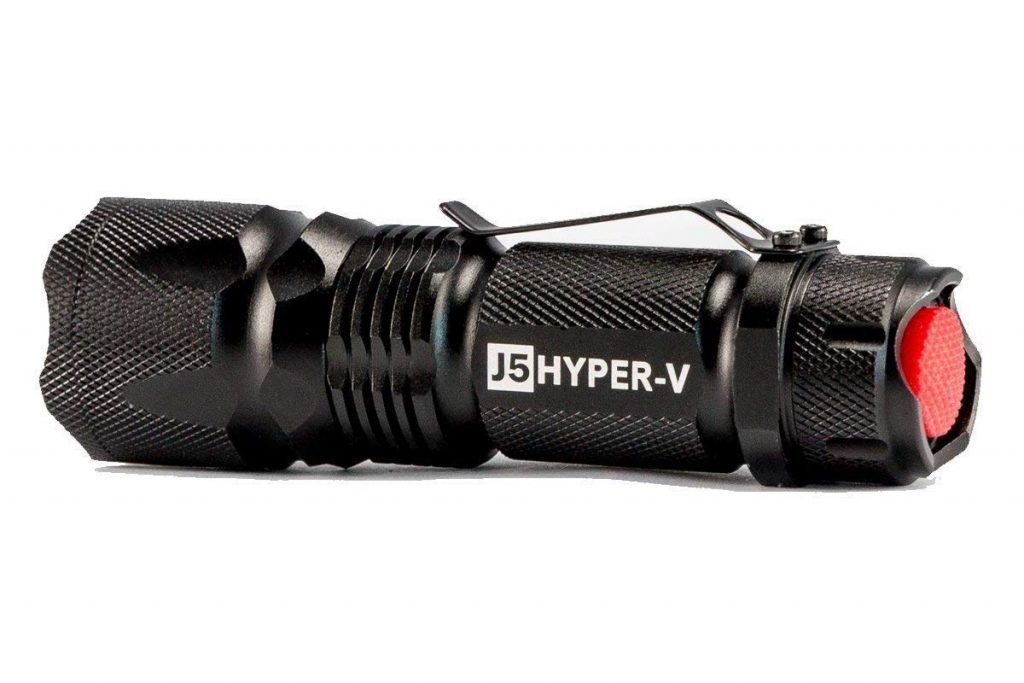 J5 Tactical Hyper V Ultra Bright Tactical Flashlight - Black